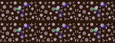 Raster illüstrasyonu. Kahverengi renklerde. Taslak dekoratif arka plan, çiçek mandala. Çiçek..