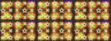 Kar tanelerinin soyut arkaplanlı Noel şablonu. Noel ve yeni yıl moda baskıları için tatil tasarımı. Kar taneleri. Raster illüstrasyonu.