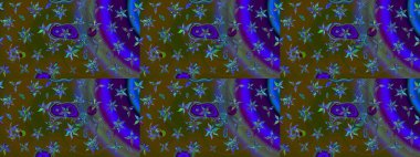 Kahverengi renkli çiçekler. Raster düz çiçek çizim deseni. Tasarım hediye paketi, tebrik kartları, posterler ve afiş tasarımı.