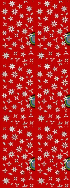 Kırmızı renkte çiçekler. Raster düz çiçek çizim deseni. Tasarım hediye paketi, tebrik kartları, posterler ve afiş tasarımı.