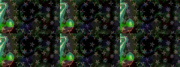 Çiçekli güzel suluboya desen. Siyah renklerde. Raster illüstrasyonu.