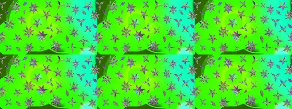 Moda baskıları için zarif bir şablon. Parlak renkli çiçekli ve yeşil yapraklı harika bir çiçek deseni. Halk tarzı. Modern çiçek arkaplanı.