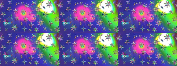 Yumuşak, yaz çiçekli arka plan. Çiçekli karalama şeklinde Raster çiçek deseni. Mavi renkte çiçekler.