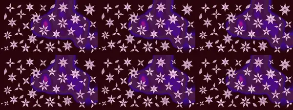 Düz Çiçek Elementleri Tasarımı. Kahverengi renkli çiçekler. Renkli Bahar Teması eskiz kalıbı. Sevimli çiçek raster deseni.