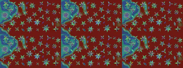 Klasik tropikal doğal elementlerin suluboya seti. Raster illüstrasyonu. Egzotik çiçekler, botanik parlak klasik kırmızı renkler.