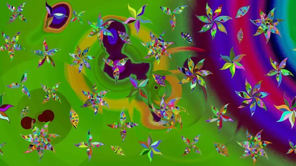 Ultraviyole kumaş deseni. Organik motif arka planı. Çizim kalıbı. Raster illüstrasyonu.