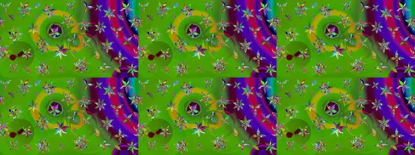 Çiçek deseni. Renkli Bahar Teması eskiz kalıbı. Düz Çiçek Elementleri Tasarımı. Raster çizimi. Güzel kumaş deseni..