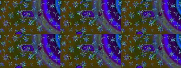 Kahverengi renkli çiçekler. Raster düz çiçek çizim deseni. Tasarım hediye paketi, tebrik kartları, posterler ve afiş tasarımı.