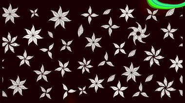 Çiçek desenli çizim. Renkli Bahar Teması eskiz kalıbı. Düz Çiçek Elementleri Tasarımı. Güzel kumaş deseni. Asya tekstil tarzında. Raster illüstrasyonu.