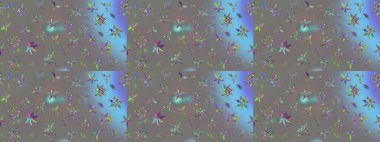 Güzel kumaş deseni. Güzel suluboya yaz çiçekleri deseni..