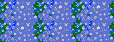 Raster resim. Çiçek desenli çiçek ve yaprakları ile. Sevimli küçük çiçek desenle.