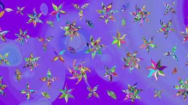 Raster stili kumaş deseni. Çiçekler suluboya çizim deseni.