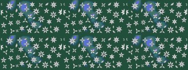 Tomurcukları çiçek olan sevimli bir çiçek deseni. Eskiz geçmişi. Raster illüstrasyonu. Kumaş, tekstil, duvar kağıdı baskısı için. Eski usul. Raster..