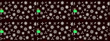 Siyah renkli çiçekler. Raster düz çiçek çizim deseni. Tasarım hediye paketi, tebrik kartları, posterler ve afiş tasarımı.