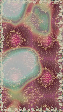 Tarafsız renklerde yaprakları olan yabani çiçekler. Raster illüstrasyonu. Kusursuz bir arka plan modeli. Suluboya, elle çizilmiş.