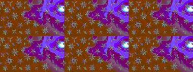 Renkli Bahar Teması eskiz kalıbı. Çiçekli eskiz arkaplanı. Düz Çiçek Elementleri Tasarımı. Çocuk stili.