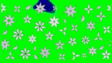 Güzel kumaş deseni. Raster suluboya deseni, narin çiçekler, yeşil çiçekler, tebrik kartı şablonu..