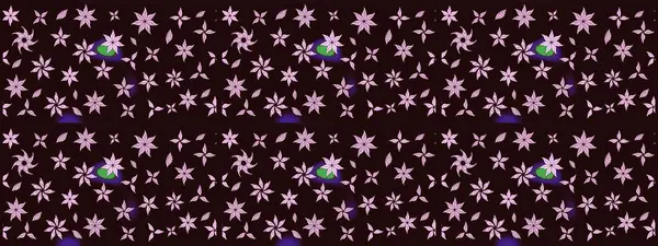 Raster illüstrasyonu. Kahverengi renkli çiçekler. Düz Çiçek Elementleri Tasarımı. Çiçekli çiçek deseni, suluboya. Renkli Bahar Teması çizim şablonu.