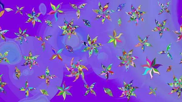 Raster stili kumaş deseni. Çiçekler suluboya çizim deseni.