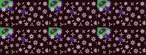 Hoş bir çiçek geçmişi var. Güzel kumaş deseni. Küçük bir çiçekte eskiz deseni. Raster illüstrasyonu.