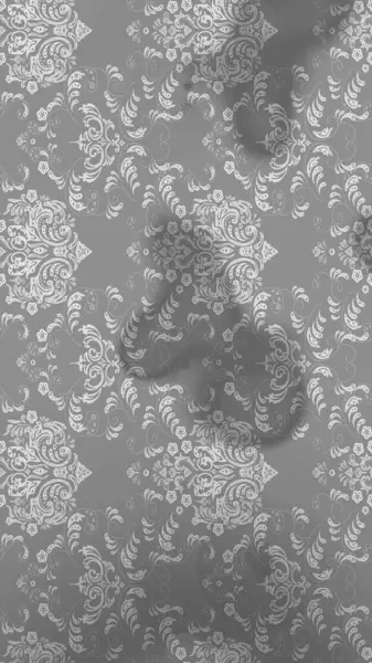 Soyut etnik raster çizim kalıbı. Arkaplan dokusu, duvar kağıdı, gri ve nötr renklerde çiçek teması. Kabile sanatı boho baskısı, klasik çiçek arkaplanı.