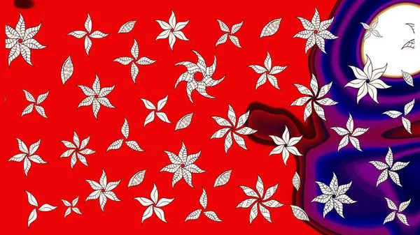 Oldukça eski bir besin torbası deseni, küçük kırmızı renkte, çiçekler. Tekstil, kumaş, kapaklar, duvar kağıtları, baskı, naylon, koleksiyon defteri, örgü, dekupaj için güzel bir eskiz. Millefleurlar.