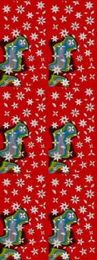 Anti-stres için soyut örnek sayfası. Raster illüstrasyonu. Kırmızı renklerde.