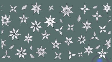 Raster illüstrasyonu. Bahar çiçekleriyle güzel bir çiçek deseni çizmişsin. Güzel kumaş deseni.