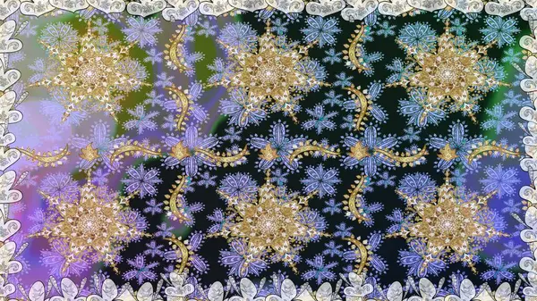 Gri renklerde, altın elementli, pürüzsüz bir desen. Şam tasarım için kusursuz desen.