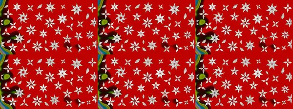 Çiçekli karalama şeklinde Raster çiçek deseni. Yumuşak, bahar çiçekli arka plan. Kırmızı renkte çiçekler.