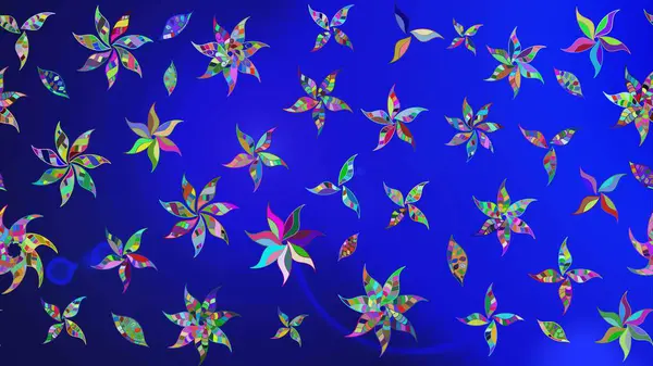 Düz Çiçek Elementleri Tasarımı. Güzel kumaş deseni. Güzel eskiz şekli. Yazdır. Renkli Yaz Temalı eskiz kalıbı. Raster çiçekli arka plan.