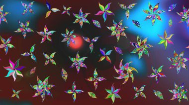 Raster deseni. Çiçekli çiçek deseni, suluboya. Küçük çiçekte güzel bir çiçek deseni..