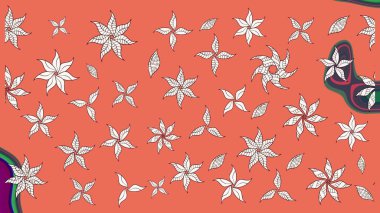 El çizimi Raster çizimi. Çizim çiçek deseni duvar kağıdı, web sitesi arka planı, ambalaj kağıdı, davetiye, broşür, afiş veya web sitesi için kullanılabilir. Karalama elementleri.