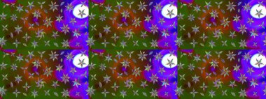 Kabile sanatı boho baskısı, klasik çiçek arkaplanı. Arkaplan dokusu, duvar kağıdı, yeşil renkli çiçek teması. Soyut etnik raster çizim kalıbı.