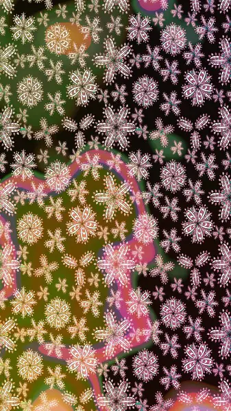 Raster illüstrasyonu. Tekstil veya kitap kapakları, imalat, duvar kağıtları, baskı, hediye paketi ve yapıştırma kitabı için çiçek eskizi geçmişi. Küçük ölçekli çiçeklerdeki basit sevimli desen.