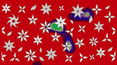 Küçük çiçekteki sevimli çiçek deseni. Raster illüstrasyonu. Çizim.