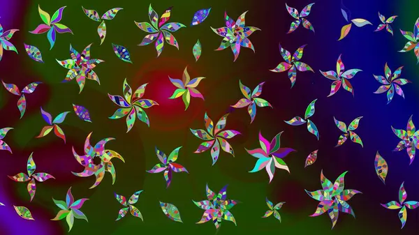 Raster illüstrasyonu. Raster deseni. Küçük çiçekteki sevimli çiçek deseni. Kahverengi renklerde. Soyut çiçek çizim kalıbı arkaplanı.