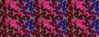 Kar taneleri arka planda. Raster illüstrasyonu. Kar tanesi süsleme deseni. Arkaplanda soyut kar taneleri olan düz tasarım. Kar taneleri deseni.