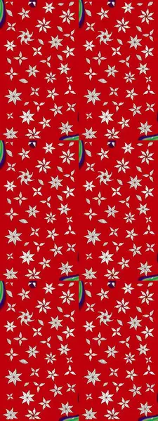 Sanat, çiçeklere ilham veriyor ve arka planda bırakıyor. Karalama çiçekleri çizim kalıbı. Kırmızı el çizilmiş desen. Raster deseni.