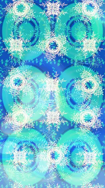 Raster illüstrasyonu. Mavi kar taneleri. Noel ve yeni yıl moda baskıları için tatil tasarımı. Kar tanelerinin soyut arkaplanlı Noel deseni.