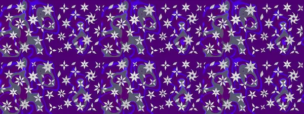 Nazik, sevimli çiçek arkaplanı. Çiçekli karalama şeklinde Raster çiçek deseni. Mor renkte çiçekler.