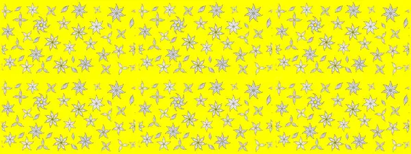 Renkli Bahar Teması eskiz kalıbı. Düz Çiçek Elementleri Tasarımı. Çiçek desenli eskiz, yaz çiçekleri. Sarı renkte çiçekler.