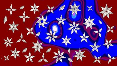 Kırmızı renklerde. Raster illüstrasyonu. Anti-stres için Raster soyut şablon sayfası.