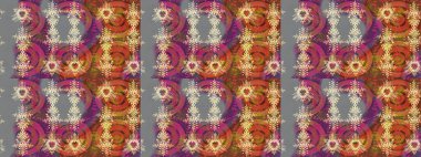 Noel grisi, kahverengi ve pembe. Raster illüstrasyonu. Sihirli gri, kahverengi ve pembe tatil soyut arka plan yıldız ve düşen kar taneleri.