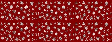 Çiçekli karalama şeklinde Raster çiçek deseni. Kibarca, kırmızı renkte yaz çiçekleri. Raster illüstrasyonu.