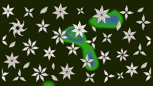 Motley illüstrasyonu. Küçük renkli çiçekler. Küçük çiçekte güzel bir desen. Çiçekli bahar çiçekleri. Moda baskıları için zarif bir şablon.