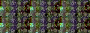 Patlayan çiçekler soyut olarak yerleştirilmiş. Raster deseni. Raster illüstrasyonu. Gri renkte bahar çiçekleri..