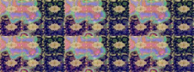 Damask çizim kalıbı arka planı tekrarlıyor. Barok tarzında altın çiçek süsü. Mavi renklerdeki altın element. Antika altın tekrarlanabilir duvar kağıdı.