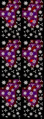 Robot resim. Raster illüstrasyonu. Küçük çiçekte sevimli çiçek deseni var..