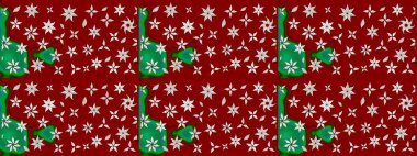 Çocuksu tasarım. Elle çizilmiş çiçek desenli Raster çizimi. Tekstil, kumaş, ambalaj, hatıra defteri için hoş bir çiçek arkaplanı. Kırmızı arkaplanda.